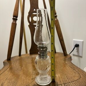 Vintage Lamplight Farms Glass Oil Lamp
